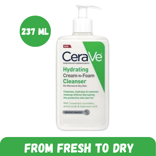 CeraVe Hydrating Cream to Foam Cleanser - 237ml